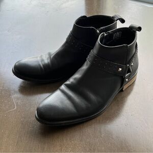 Chelsea Ankle Boot with Western Buckle and Studs